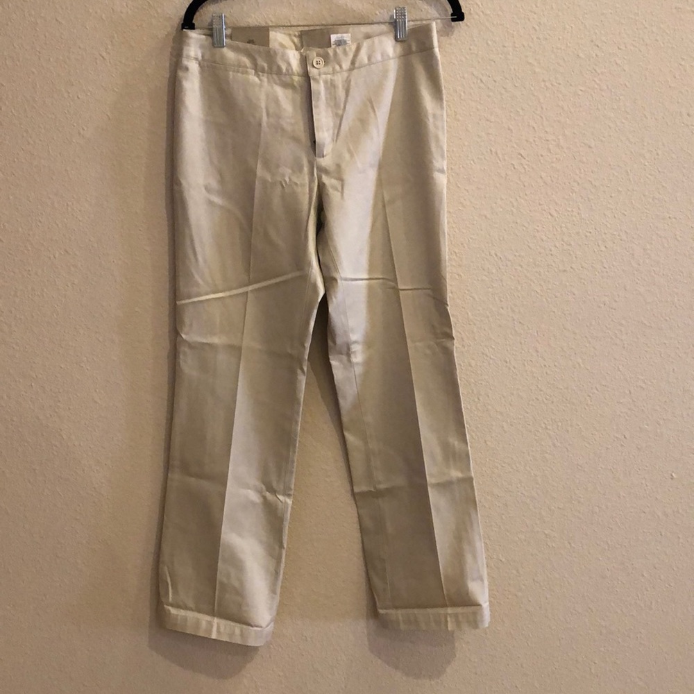 NEW Khakis, straight leg in 100% cotton.